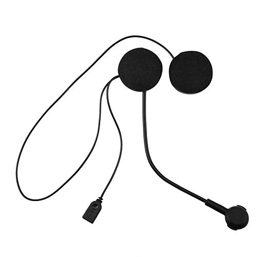 Tgoon Auriculares Bluetooth estables, Tiempo de Carga de 1h Efecto de Sonido Envolvente Que Mejora el Sonido Auriculares inalámbricos para Casco de Motocicleta (Negro)