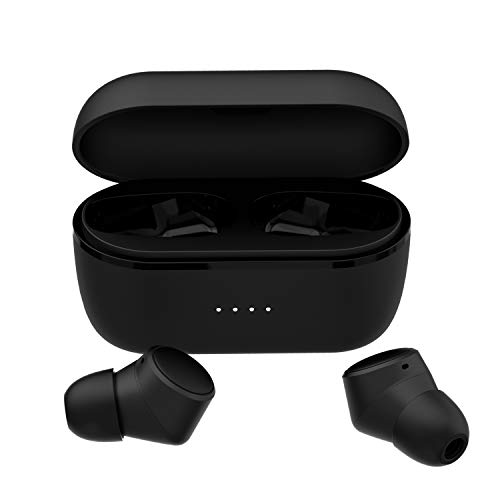 Tie Audio Bluetooth Mini Earphone Shootingstar TX6, Auriculares In-Ear Wireless con Powerbank (5.0 Wireless Earbuds, Everyday & Sport, High Sound Quality, One-Knob Control), Negro