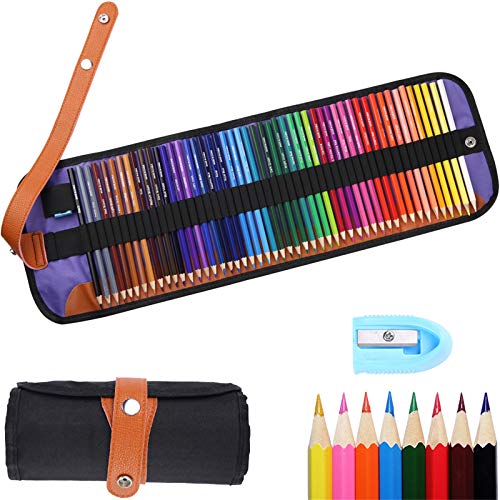 Tonsooze lápices de colores Pack de 50 Multicolor para Artistas, Adultos y Niños, lápices escolares de colores