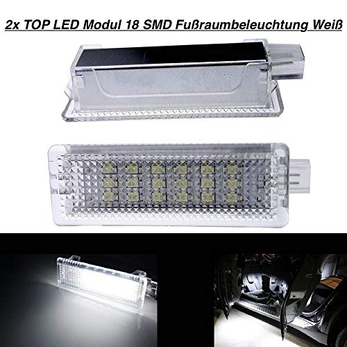 Top Led BM-030104 - Módulo 18 SMD para iluminación de reposapiés, color blanco