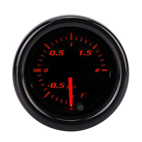 Turbo Boost Gauge, 2in 52mm Coche PSI Presión Turbo Boost Gauge Colorido Indicador Bar Vacuum Meter Kit para Camión de coches