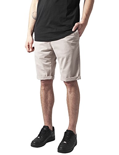 Urban Classics Stretch Turnup Chino Shorts Pantalones Cortos, Marfil (Arena 208), 38 para Hombre