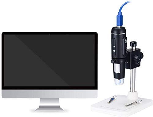 USB3.0 Microscopio electrónico de Alta definición de 5 Millones de píxeles 300 Veces portátil, Soporte de Metal Ajustable, lámparas LED