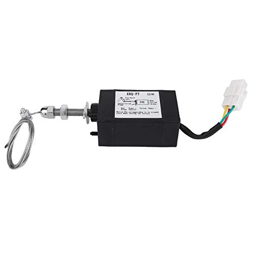 Válvula del Motor Diesel, DC 12 / 24V Dispositivo de Llama del Motor Diesel Válvula Solenoide de Parada del Motor(12V)