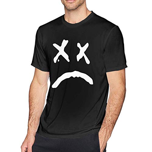 VJSDIUD Fashion L Il PE EP Camisetas para Hombre Cuello Redondo Negro