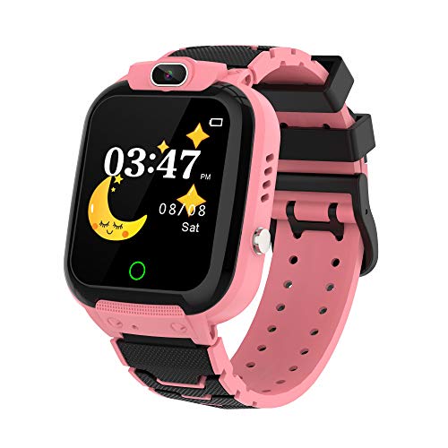 Winnes Reloj Inteligente para Niños Smart Watch Niños a Prueba de Agua Música, Cámara, Juegos, Calculadora, Pantalla Táctil, Regalo de Cumpleaños Niños de 3 a 12 Niños Niñas