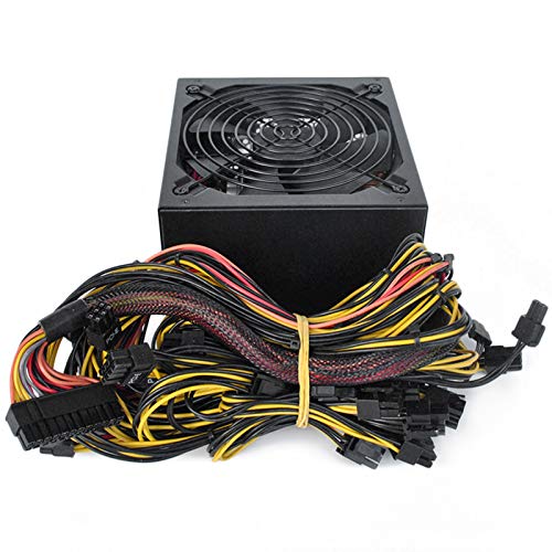 woyada Fuente de alimentación de minería Modular PSU 170-240V Soporte de máquina de minería para 8 GPU Eth Rig Ethereum Miner (1800-2000W)