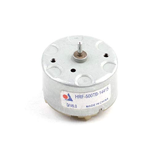 X-DREE Eje de 2 alto rendimiento mm Diámetro de esencial 32 mm Tono bien hecho de plata 3700 RPM DC 6V(d63-d9-58-075)