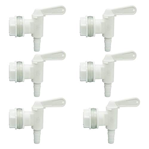 XIAOFANG Spigot de plástico de cubeta de embotellado de 6 Packs, espita de reemplazo para Cerveza o holigón de Soda (Color : White)