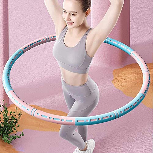 YASION Hula Hoops Adult Fitness Agravate 1.2-3.5kg Aros de Adelgazamiento Acero Inoxidable Hula Hoop de Espuma Suave para Masaje/pérdida de Peso/Ejercicio