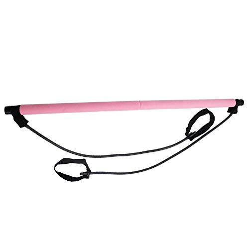 Yoga Pilates Pilates palillo de Resistencia Bar Bar Gimnasio Multifuncional para el Pecho de expansión Fuerza del Brazo Rosa