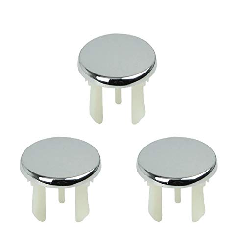 Zeagro 3 unids Baño de la Cocina Recipiente del Lavabo Orificio del Fregadero del baño Desagüe de desbordamiento Redondo Tapa de la Tapa Insertar Estilo de reemplazo 2