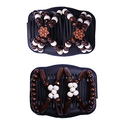 2 Pcs Estirar Combs Magic Hair Clips, Pinzas de Pelo Elástica Mágica, Moda Mágica Peine, Pelo Peine Pasador de Pelo Moda Variedad Magic Hair Combs Clips Accesorios para Mujeres Niñas