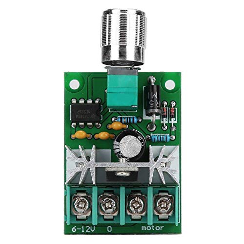 ARCELI DC 6V-12V 6A PWM DC Motor Regulador de Velocidad Interruptor de Velocidad Variable de Alta Potencia sin escalonamientos