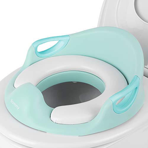 Bamny Reductor Wc Niños, Asiento Wc Niños Antideslizante, Adaptador Baño para Bebes, Ergonómico, Seguro y Cómodo(Verde)