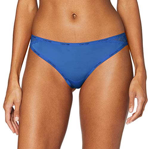 Calvin Klein Brazilian Braguita brasileña, Azul (Minnow Blue G6T), M para Mujer