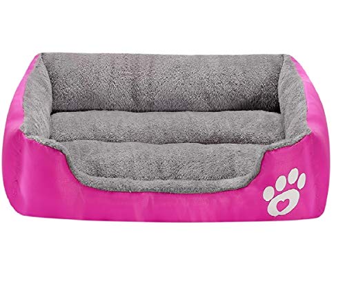 Cama para perro, sofá para mascotas supersuave, cama para gatos, parte inferior antideslizante, tumbona para mascotas, se caldea y transpirable, cama premium para mascotas, de MONIKI