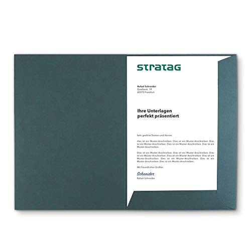 Carpeta de presentación A4 en color verde//disponible en 7 colores//directamente desde el fabricante Stratocaster Día ®//Versátil. Para Sus Ofertas, exposés, proyectos o Reportes