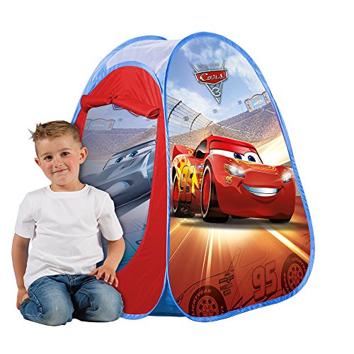 Cars 3-72554 Tienda Pop Up, Color Azul (Smoby 72554)