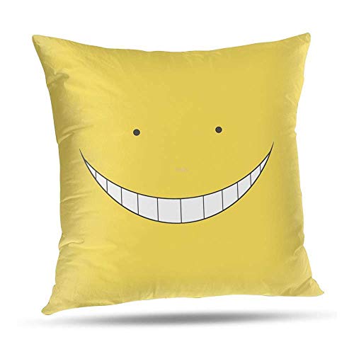 CHblINsUo 40x40 cm Fundas, Assassination Classroom Patrón Funda Cojines Decoracion y para Almohadas de Cama, 16x16 Inch #UoA002