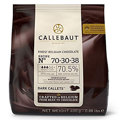 Chocolate negro en gotas Callebaut 70% bolsa de 400 gramos