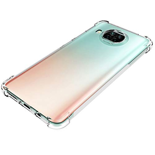 CITYFUNDAS Xiaomi Mi 10T Lite Funda Transparente con Bordes Reforzados, Carcasa Protectora Anti Golpes con Refuerzo en Las Esquinas Compatible con Xiaomi Mi 10T Lite