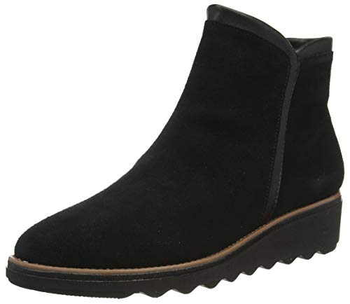 Clarks Sharon Heights, Botas Cortas al Tobillo Mujer, SDE Negro, 40 EU