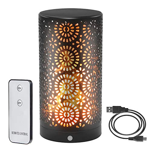 CPROSP LED Flame Light Magnetic con Control Remoto, Lámpara de Noche Recargable, IP44 a Prueba de Agua, Buen Humor, Regalo Ideal, Decorativo