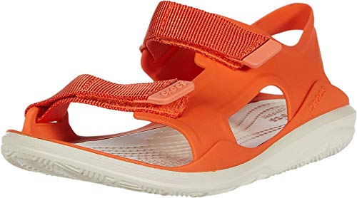 Crocs Swiftwater Expedition Molded Womens, Sandalias de Punta Descubierta para Mujer, Naranja (Tangerine/Stucco 82y), 41/42 EU