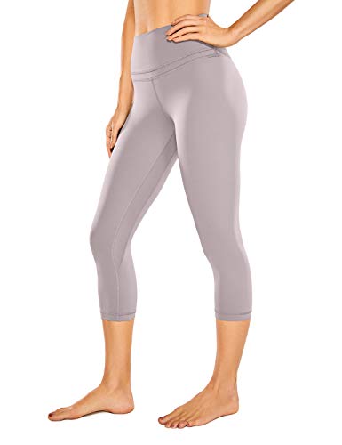 CRZ YOGA Mujer Naked Feeling Leggings Deportivas Cintura Alta Yoga Fitness Pantalones con Bolsillo -48cm Fase Lunar 40