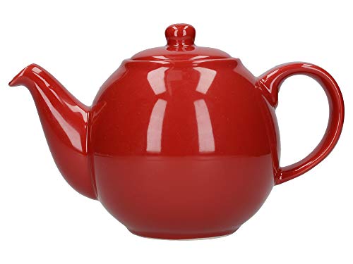 Dexam London Pottery - Tetera de 2 Tazas, Color Rojo