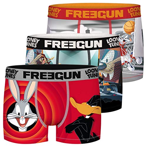 FREEGUN Lot De 3 Boxer Looney Tunes Pantalones, Multicolor (Multicolor G2), Small (Pack de 3) para Hombre