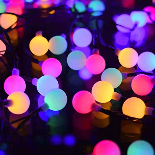 Gdtime Cadena de Luces - Guirnalda Luces 10M 100 LED Cuerda Luces Bombillas 8 modos IP44 a Prueba de Agua para Decoración | Boda | Fiesta (Multicolor, 10M)