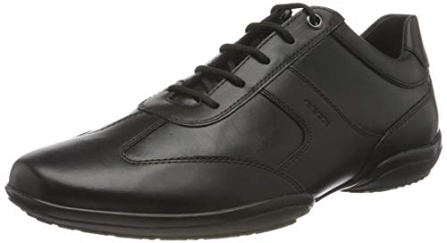 Geox UOMO City A, Oxford Hombre, Black, 46 EU