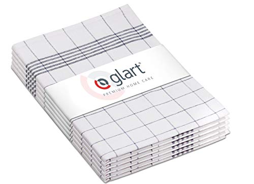 Glart Pack de paños, Algodón, Gris/Blanco, Talla única, 10