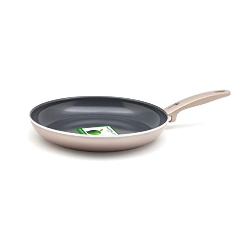 GreenPan Sartén Antiadherente de Aluminio con Revestimiento de Cerámica, Apta para Todo Tipo de Cocinas, Inducción, Horno y Lavavajillas, 28 cm, Bronce