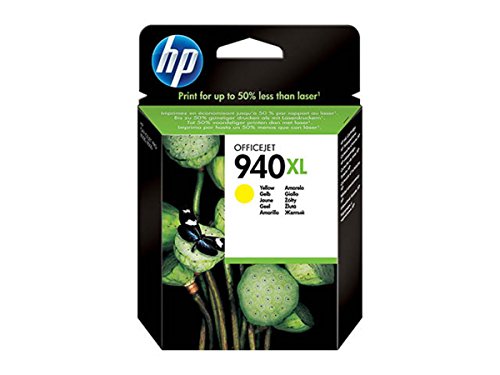 HP 940XL cartucho de tinta Original Amarillo 1 pieza(s) - Cartucho de tinta para impresoras (Original, Tinta a base de pigmentos, Amarillo, 1 pieza(s), HP OfficeJet Pro 8000, 8500, 8500A, Caja)