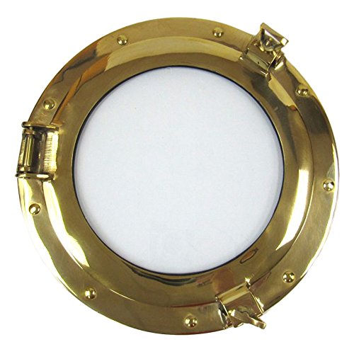 IOTC Porthole Marco de latón con Cristal Transparente