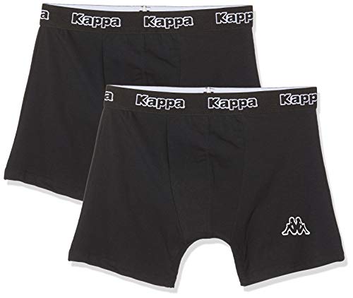 Kappa 2pack Boxers 304jb30-950 Hombre, Negro (Black 304Jb30/950), Large