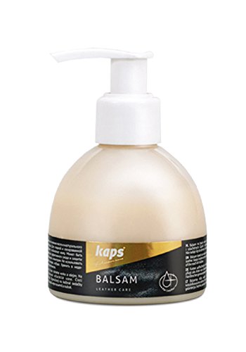 Kaps Acondicionador bálsamo de cuero de calidad para zapatos y bolsos de cuero, cuidado de la piel con cera de abeja y aceites naturales, Balsam, 5 colores (139 - marrón medio)