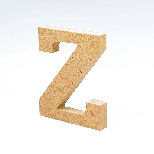 LA LLUNA ALWAYS CREATING Letras de Madera. Letras Grandes de Madera DM de 20cm de Alto para decoración y Manualidades. Disponible el Alfabeto Completo (Z)