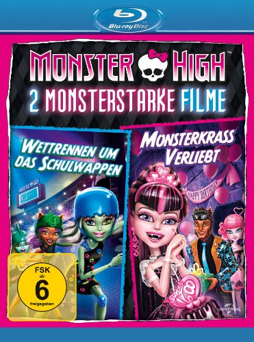 Monster High - Monsterkrass verliebt/Wettrennen um das Schulwappen [Alemania] [Blu-ray]