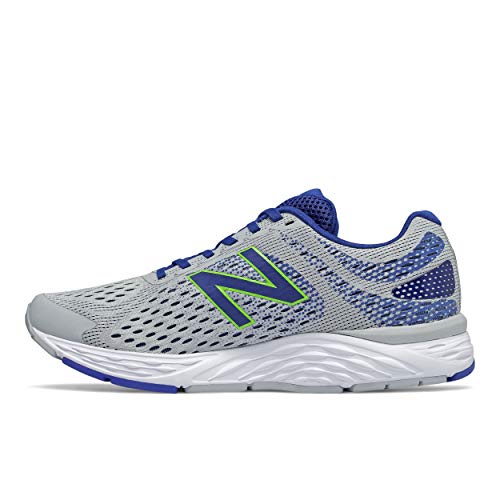 New Balance 680 V6 Cushioning, Zapatillas para Correr Hombre, Cobalto de Aluminio Ligero, 42 EU