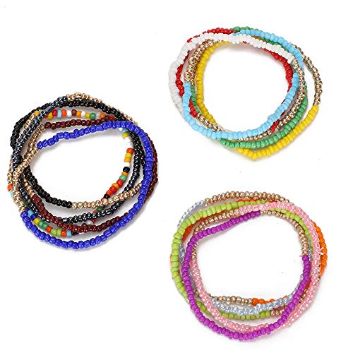 Regalo de pulsera delicada para mujer, pulsera con cuentas de colores, pulsera duradera, suave agradable a la piel para amigos, familia