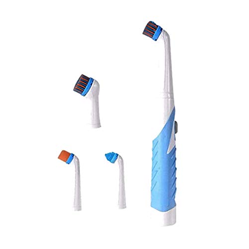 Reveal Power Scrubber Sonic Cepillo de limpieza eléctrico con 4 cabezales de cepillo para bañera (tamaño único), color azul