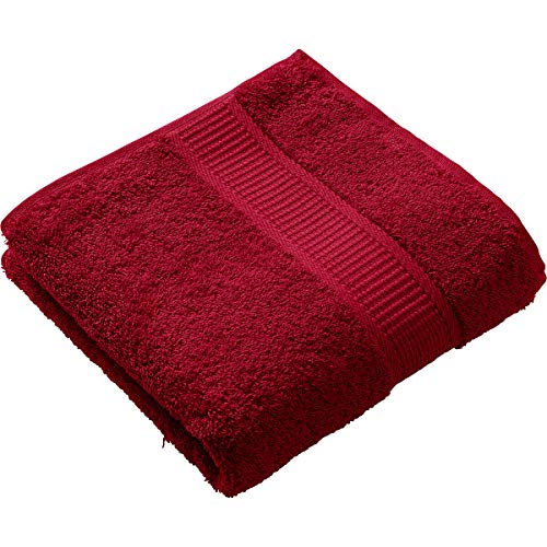 Toallas de baño extragrandes de gran tamaño, color rojo, 100% algodón, para hotel y spa, 900 gramos, 90 x 180 cm (1 unidad)