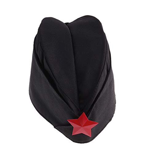 Toyvian Traje de la Marina de Guerra Sombrero de Marinero Ruso Cosplay Star Cap Party Dance Accesorios Unisex