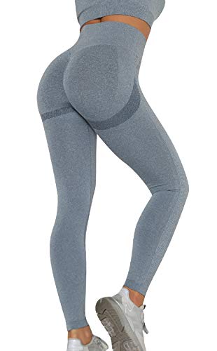 UMIPUBO Mujer Mallas Pantalones Deportivos Push up Yoga Leggings de Cintura Alta Pantalones Deporte para Fitness Running Elásticos y Transpirables