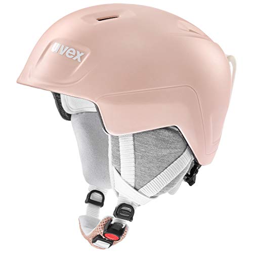 uvex Manic Pro Casco de esquí, Niños, Oro Rosa, 54-58 cm