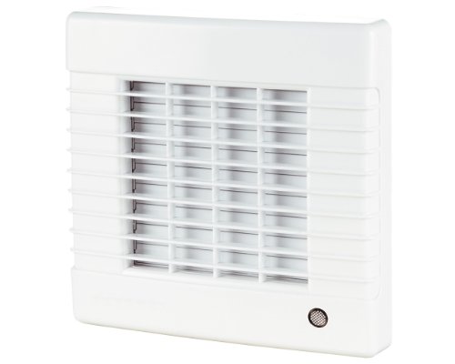 Ventilador extractor con cierre eléctrico interno y motor de rodamiento, fabricado en Europa, Blanco 18.00W, 230V